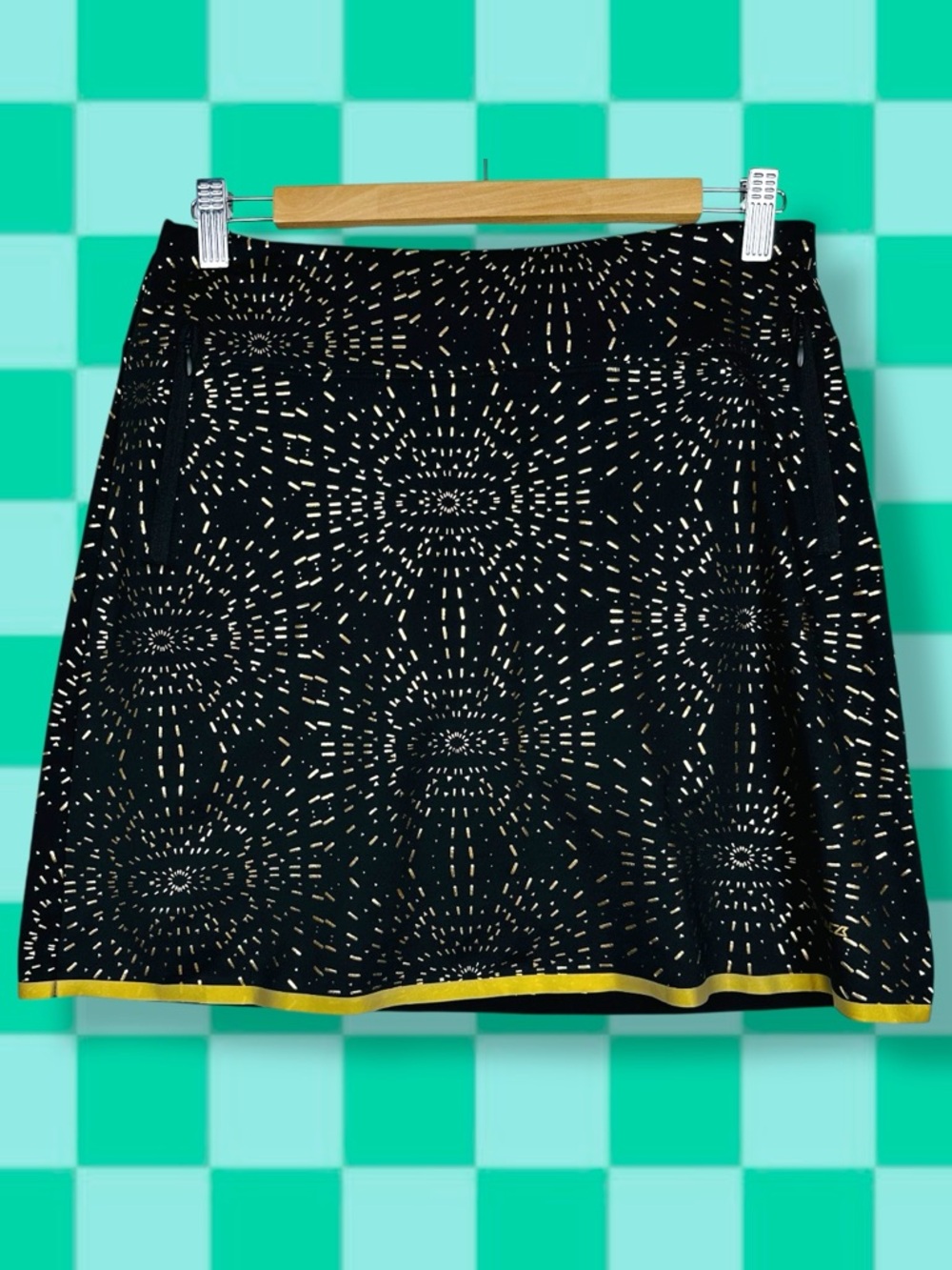 Annika Prize Passion Printed Pull On Athletic Workout Tennis Golf Skort Skirt S